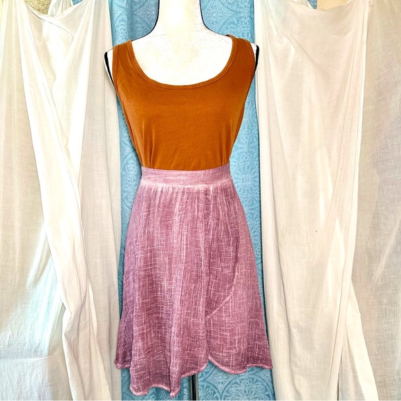 Tina Jo Anthropologie Full Faux Wrap Skirt in Size L - Picture 4 of 5